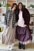 Paloma Dusk Premium Faux Fur Coat Dark Cherry /20=